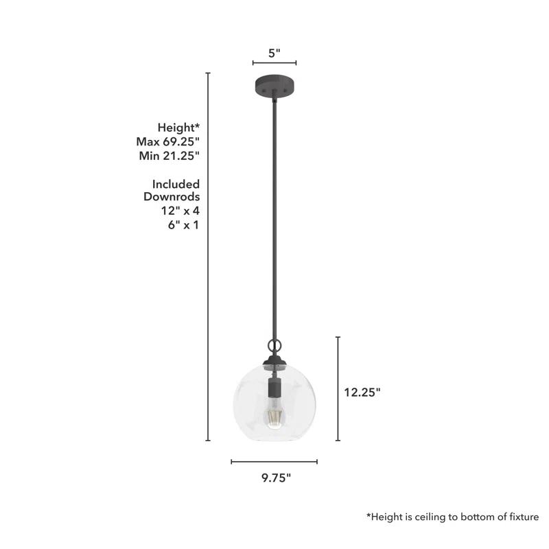 High Oaks 1 Light Globe Pendant
