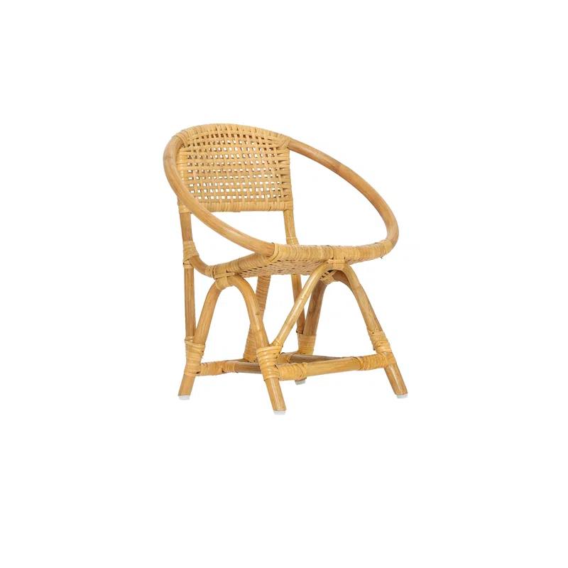 Bay Isle Home™ Burov Kids Hand Crafted 18" Rattan and Cane Chair for Children up to 3 Years