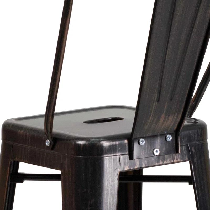 Flash Furniture Metal Outdoor Stool