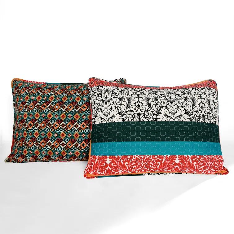 Lush Decor Boho Stripe Reversible Coverlet Set