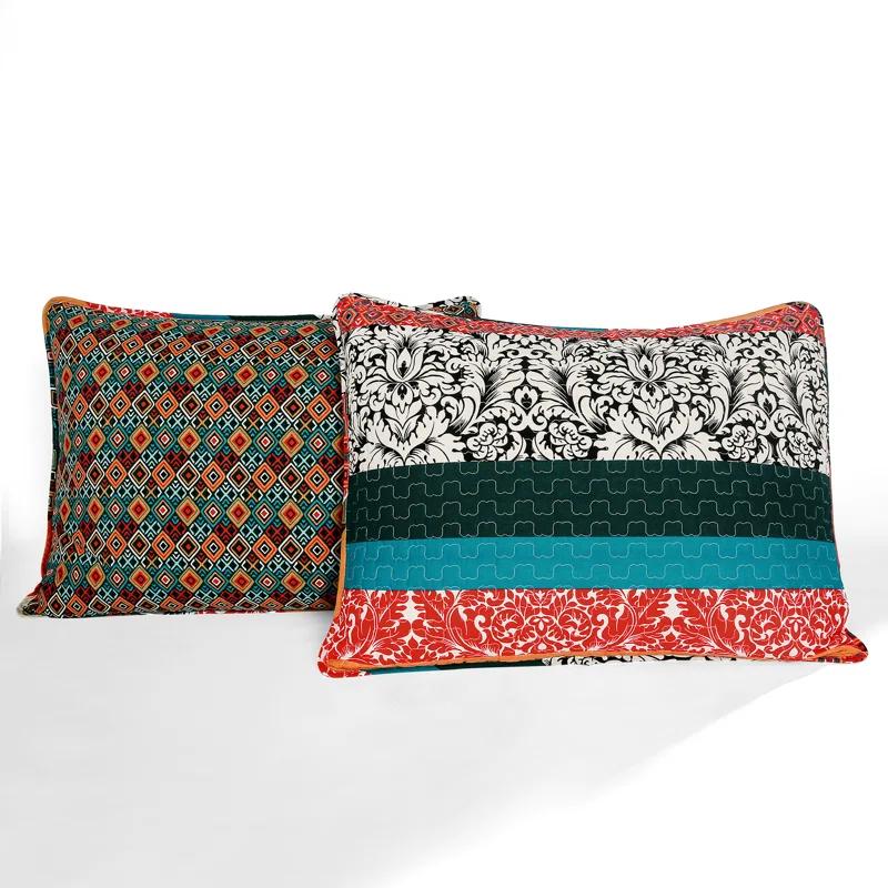 Lush Decor Boho Stripe Reversible Coverlet Set