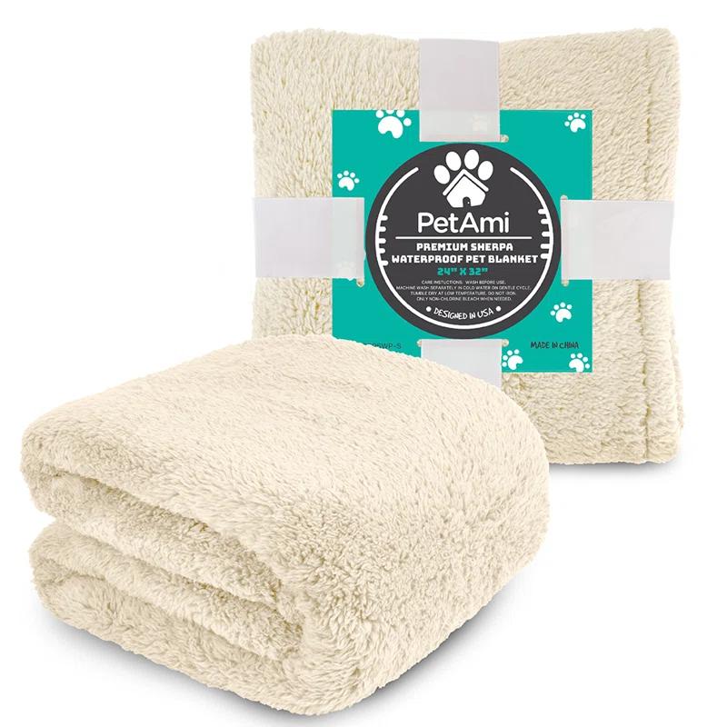 PetAmi Sherpa Fleece Pet Blanket