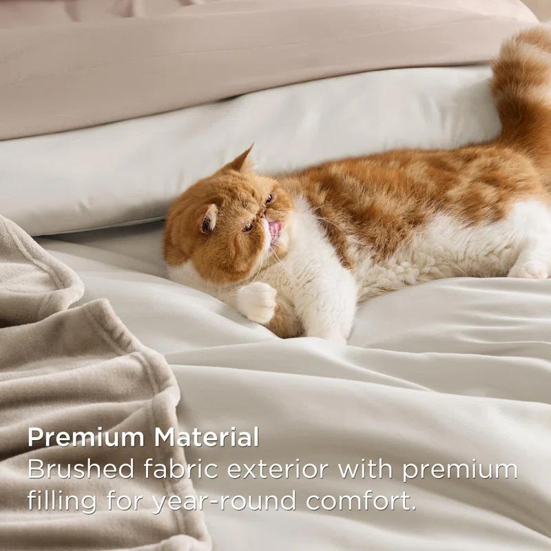 Bedsure Bedsure Prewashed Bedding Set with Soft Fleece Microfiber Bed Blanket