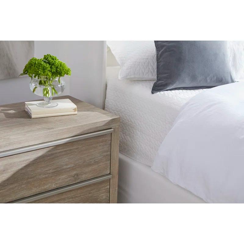 Benjara Upholstered Wingback Bed