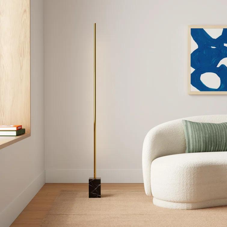 Modern LED Marble Floor Lamp (65")