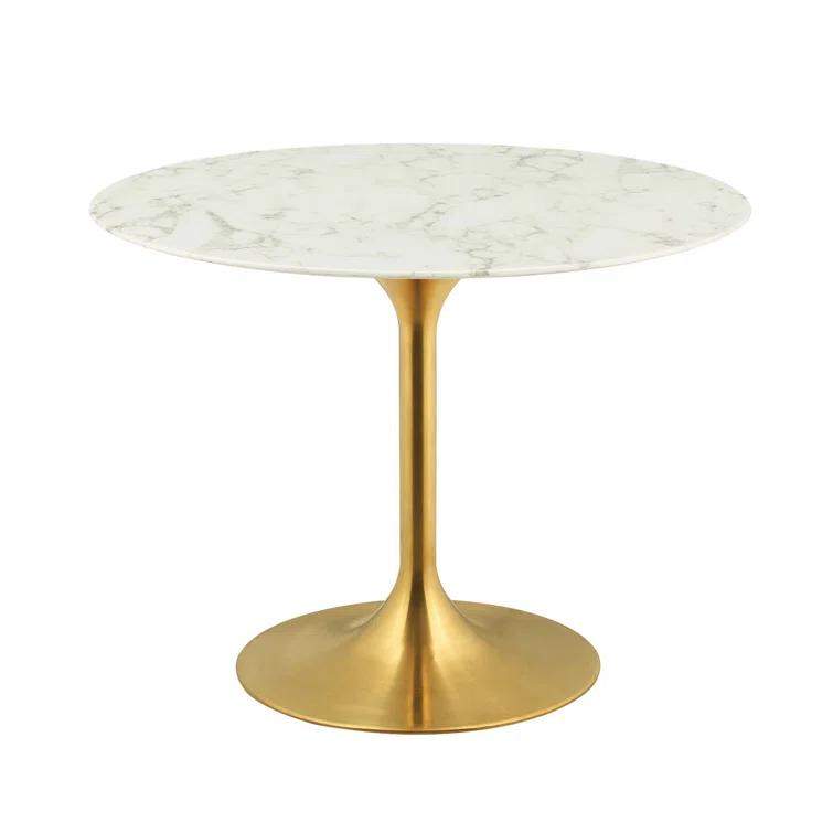 Modway Lippa Oval Artificial Marble Dining Table & Reviews | Wayfair