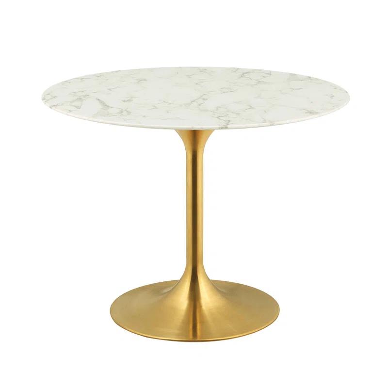 Modway Lippa Oval Artificial Marble Dining Table & Reviews | Wayfair