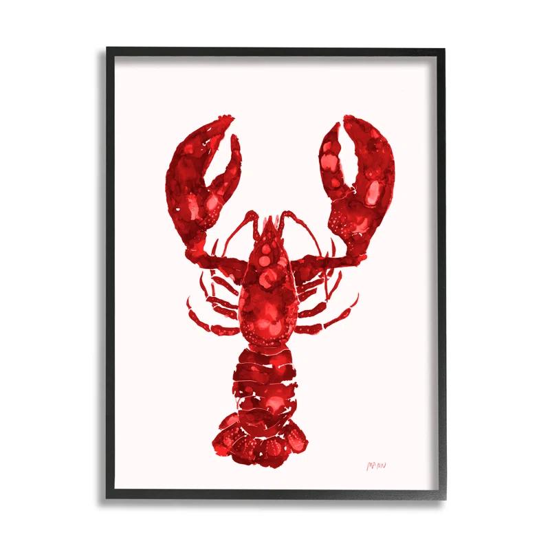 Stupell Industries " Red Lobster Marine Paint " Painting Print