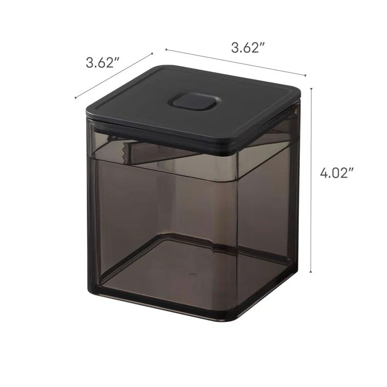 Yamazaki Home Tower Yamazaki Home Airtight Food Storage Container With Lid Square Spice Or Vegetable Holder