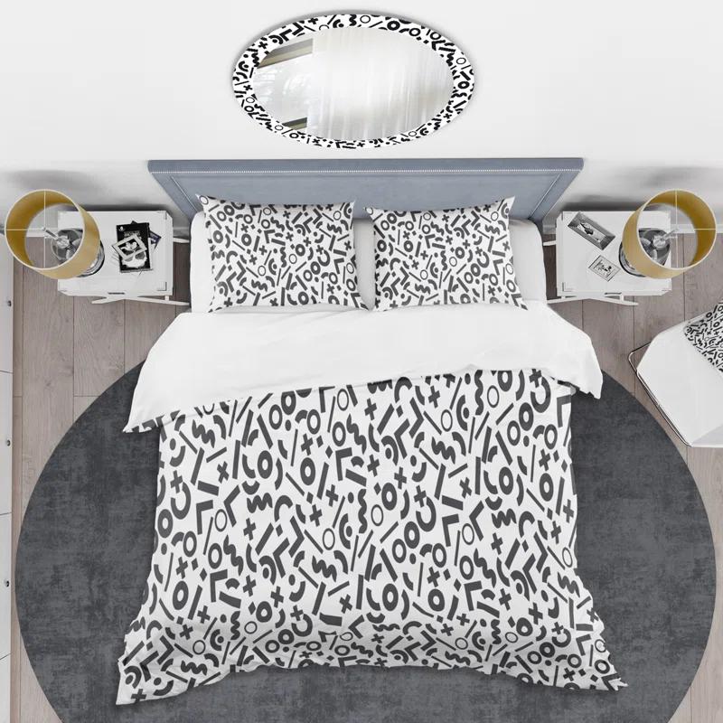 Design Art Retro Art Deco - Mid century bedding set - Modern Mid-century Bed cover set