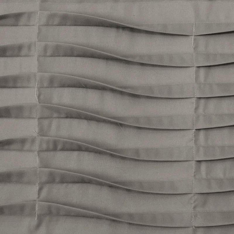 Lush Decor Tailored 52'' W Window Valance Blue,Cream,Dark Gray,Light Gray,White