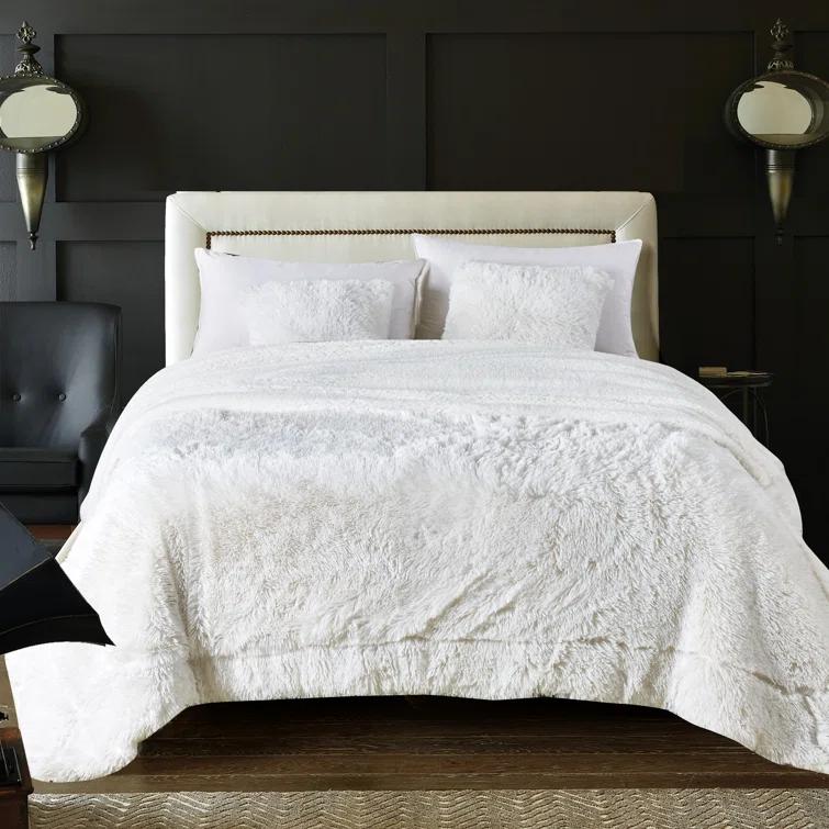 Chanasya Shaggy Shaggy Super Elegent Sherpa Long Fur Throw