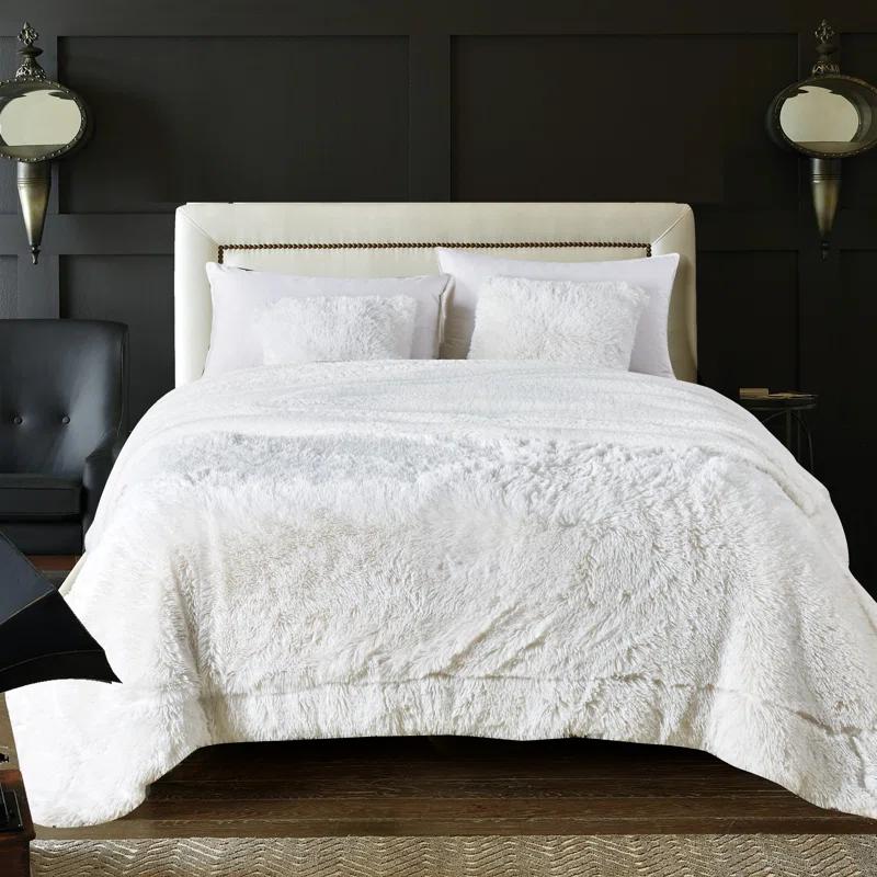 Chanasya Shaggy Shaggy Super Elegent Sherpa Long Fur Throw