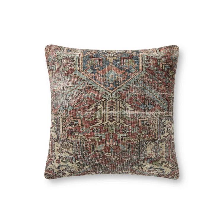Amber Lewis x Loloi Damask Throw Pillow