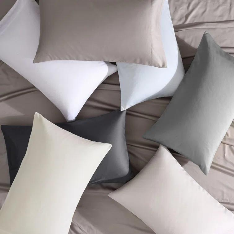 Vera Wang Puckered Texture Vera Wang T800 Sateen Solid CVC Sheet Set