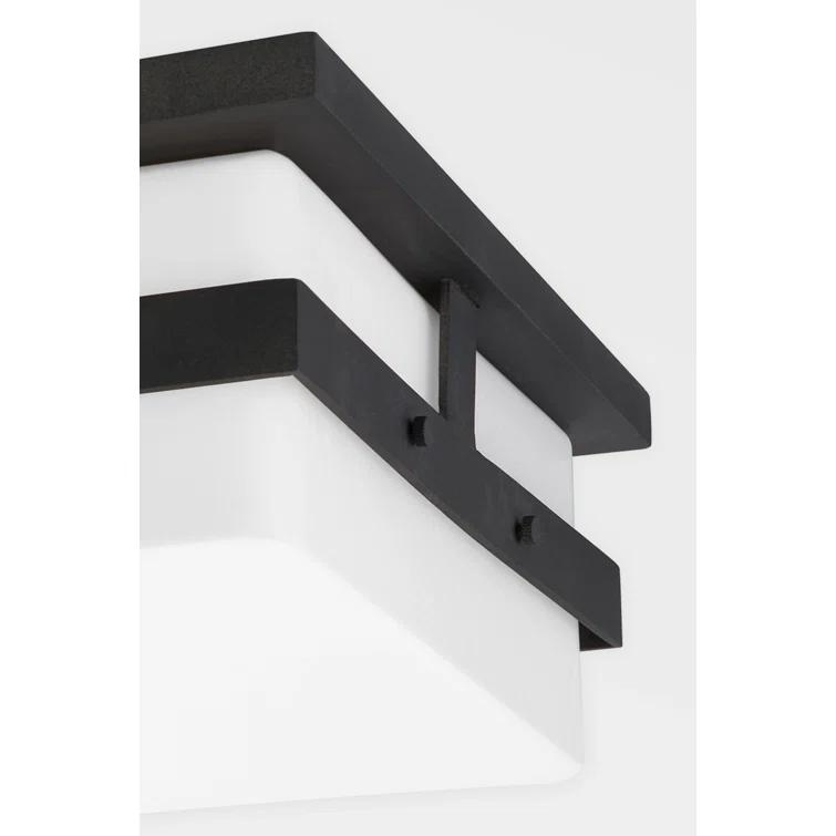 Travers Indoor / Outdoor Flush Mount Light - Black