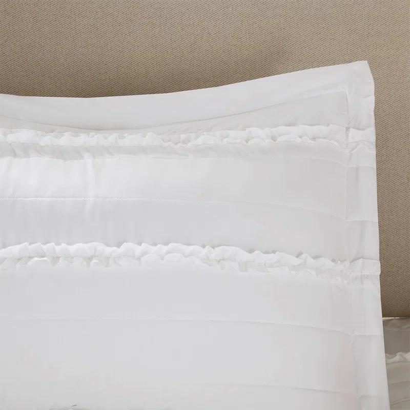 Madison Park Celeste 5 Piece Microfiber Ruffled Comforter Set