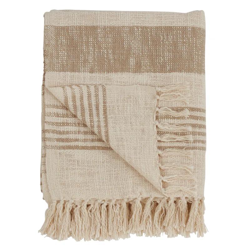 Saro Sevan Collection Hand Woven Throw Blanket