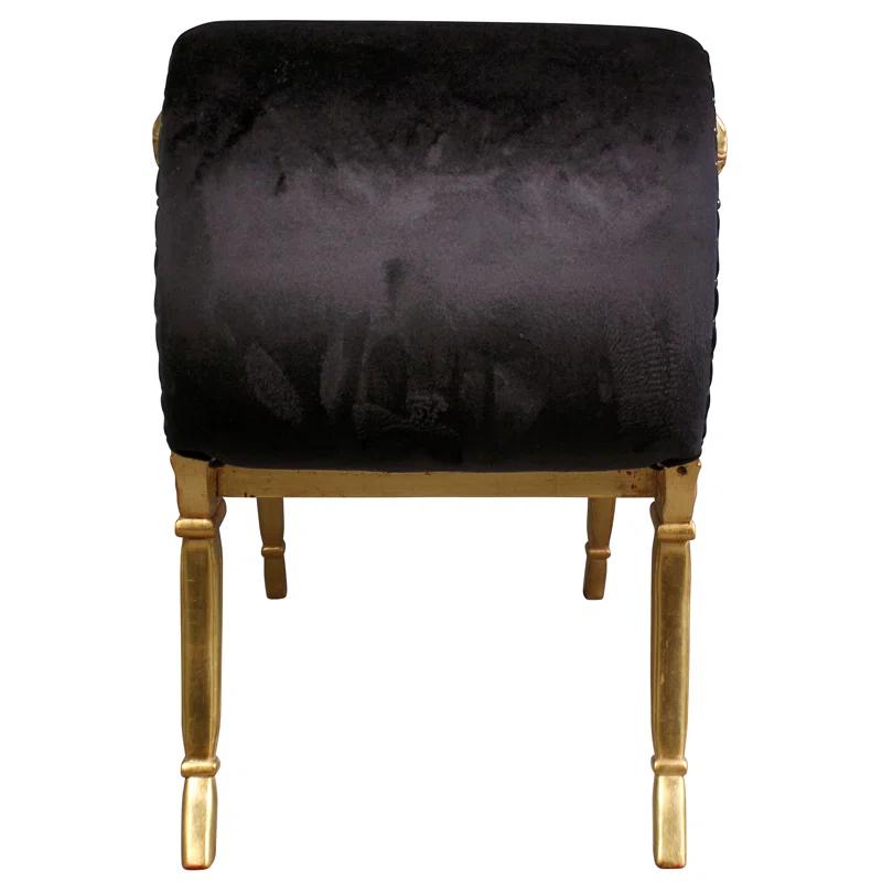 Design Toscano Mavro Apolline Crescent Upholstered Bench