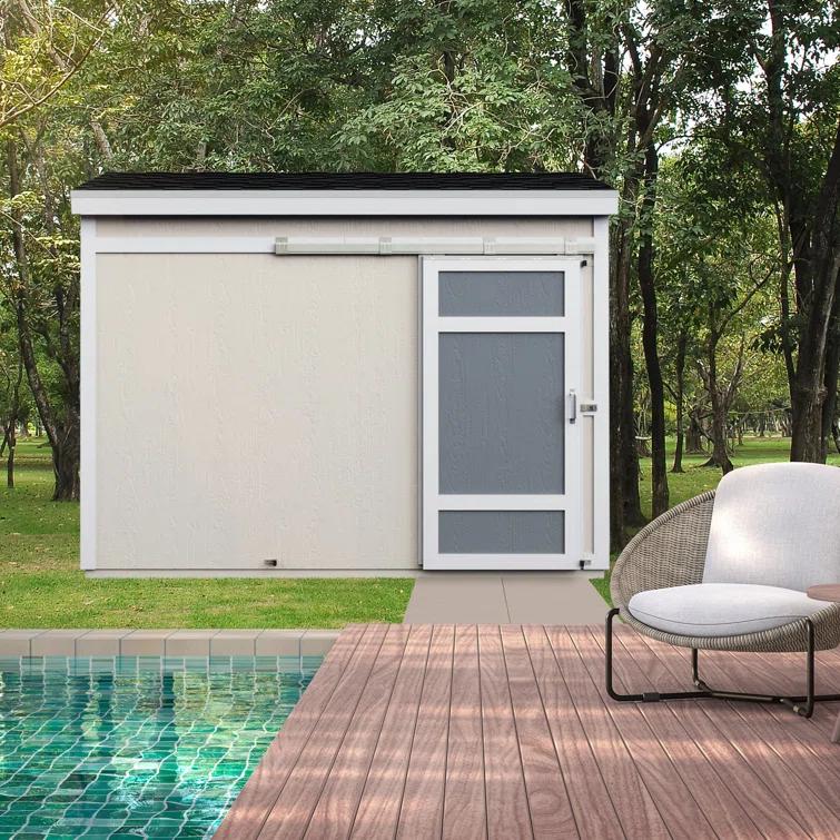 Handy Home Cambria 10 ft. W x 4 ft. D Wood Lean-To Storage Shed