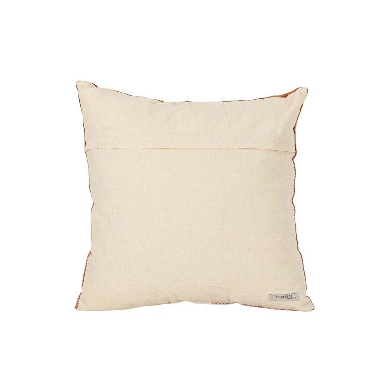Foreside Home & Garden Fringed Cotton Throw Pillow