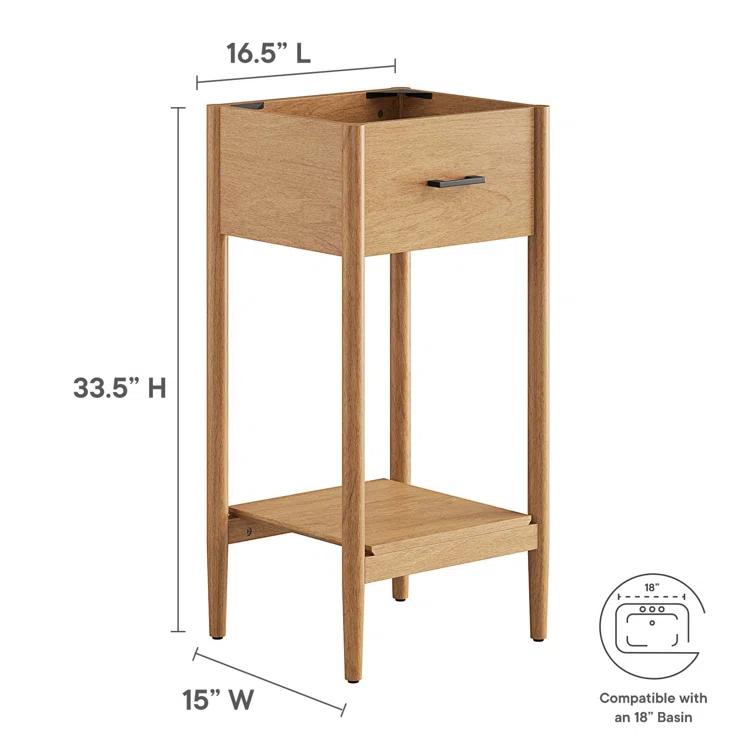 Modway Modway Zaire 16.5" Single Bathroom Vanity Base Only