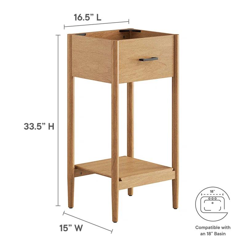 Modway Modway Zaire 16.5" Single Bathroom Vanity Base Only