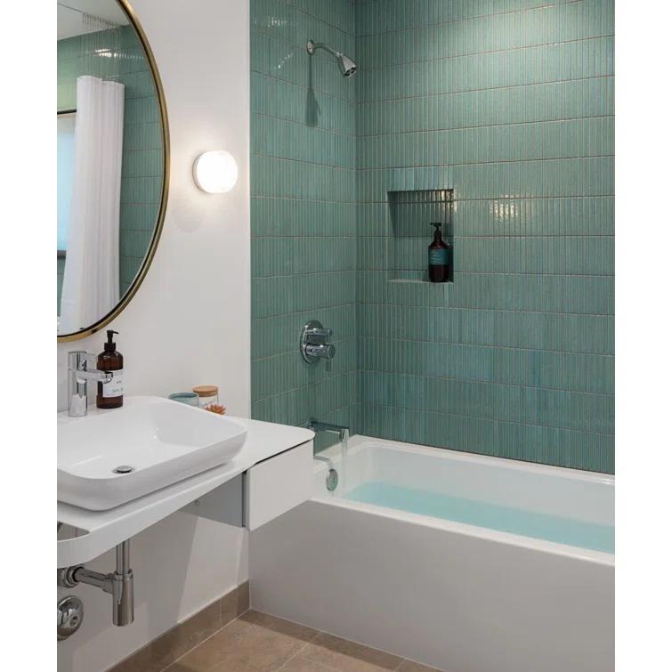 Hydro Systems Sydney 66" x 32" Alcove Soaking Acrylic Bathtub | Perigold