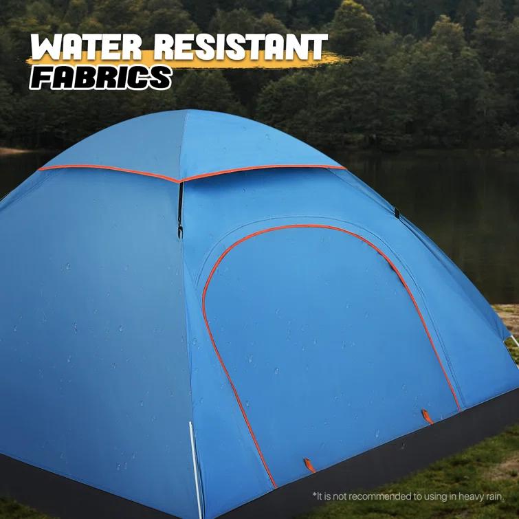 MoNiBloom 2 Person Instant Automatic Pop Up Camping Tent Waterproof Dome Tent with Rain Fly for Outdoor Hiking