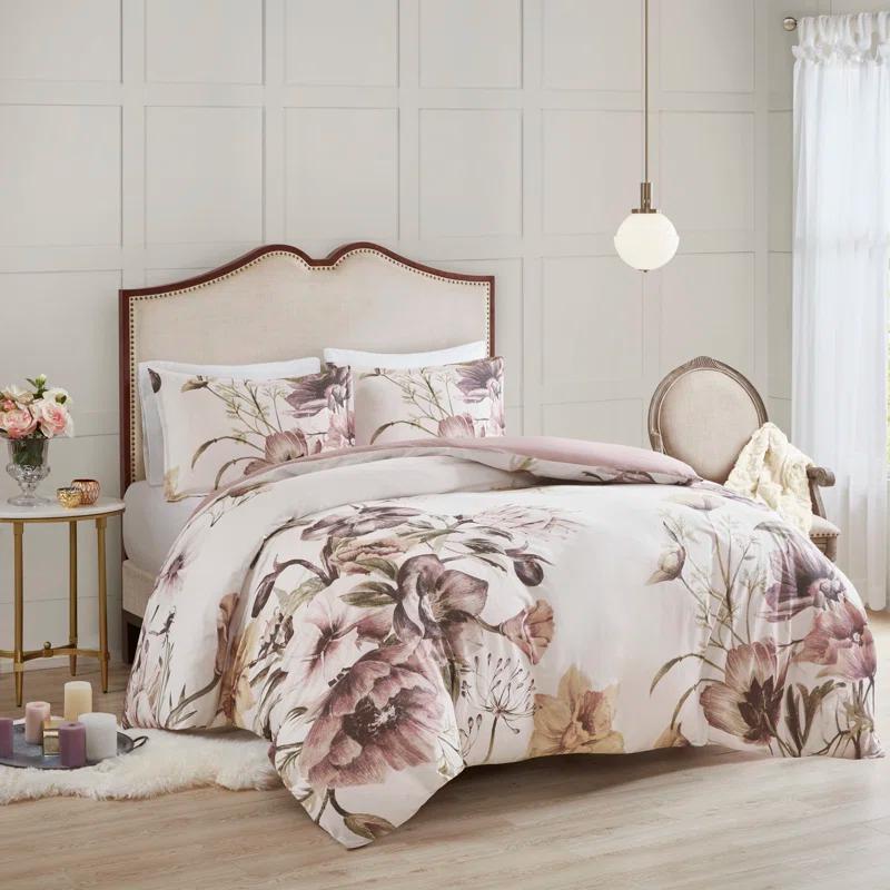 Madison Park Cassandra 3 Piece Cotton Duvet Cover Set & Reviews | Wayfair