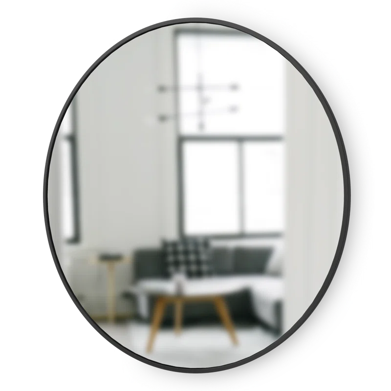 Hub Rubber Round Mirror