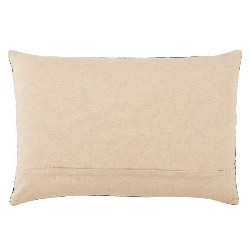 Deco Geometric Cotton Lumbar Throw Pillow