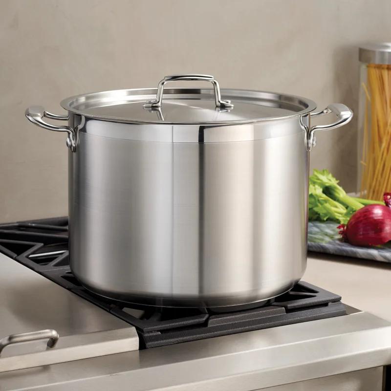 16 Qt Stainless Steel Stock Pot with Lid