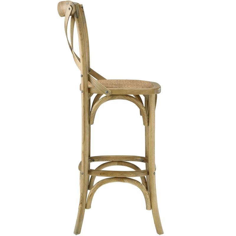 Modway Modway The Gray Barn Hidden Hill Elm Wood Barstool