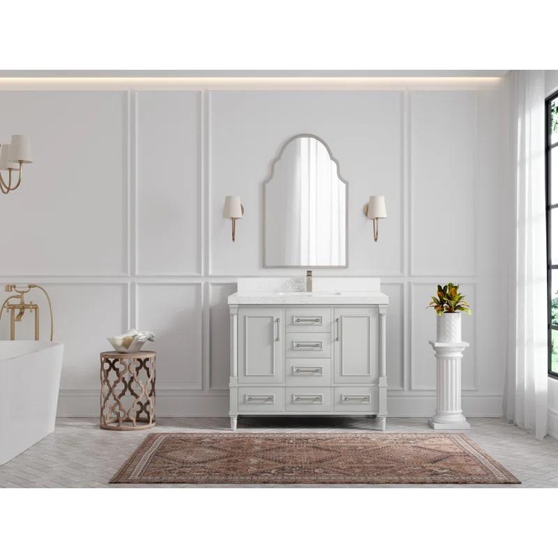 Willow Collections Aberdeen 42'' Single Bathroom Vanity with Quartz Top