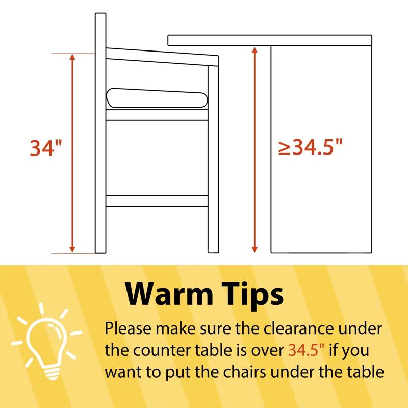 Willa Arlo™ Interiors Maconay Upholstered Counter Stool with Metal Frame (Set of 2)