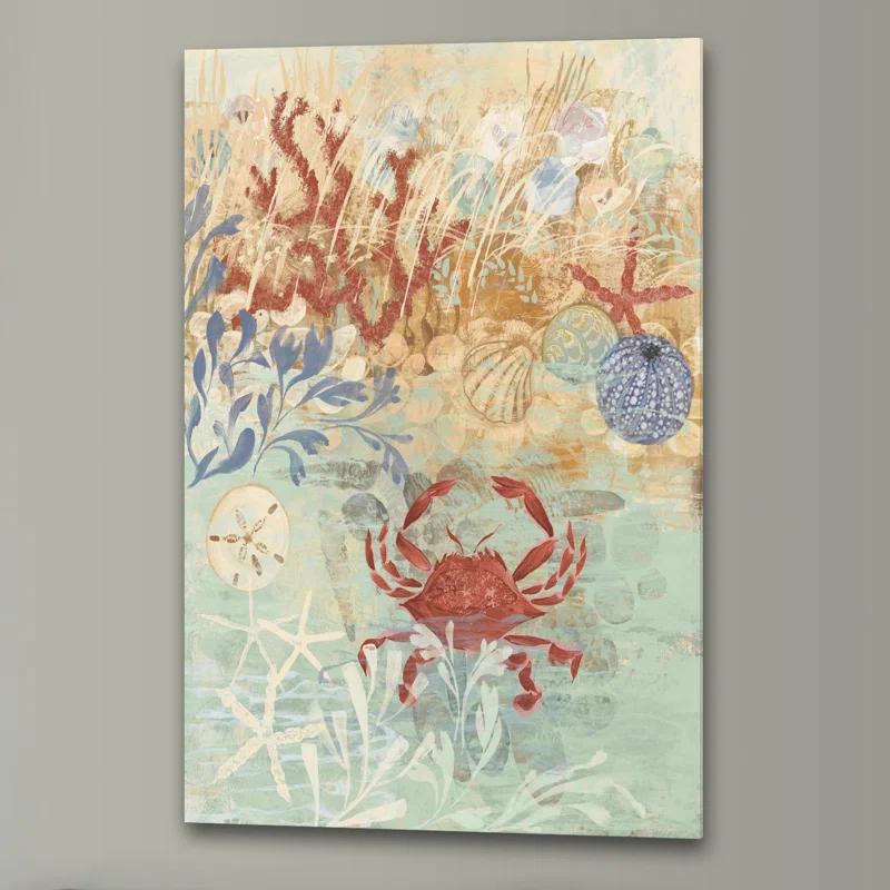 Highland Dunes " Coastal Floral Frenzy IV Premium " by Alan Hopfensperger