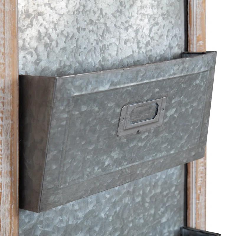 Kate and Laurel Solid Wood Wall Organizer