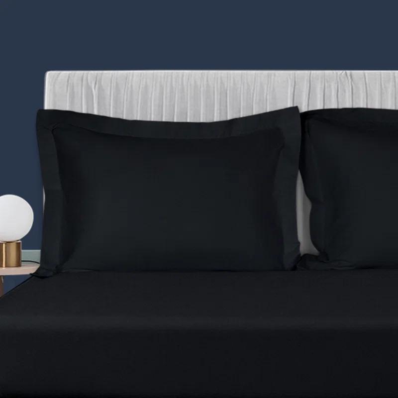 NTBAY Egyptian-Quality Cotton Sham Covers, 500 Thread Count Cotton Sateen Square Pillow Covers - NTBAY (Set of 2)