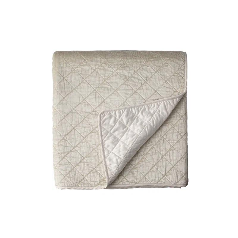 Chloe Modern & Contemporary Velvet Coverlet