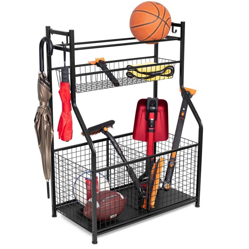 BirdRock Home 11439 Metal Freestanding Multi-Use Sports Rack