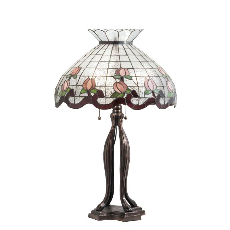 Meyda Lighting Meyda Tiffany & Stained Glass Metal Table Lamp