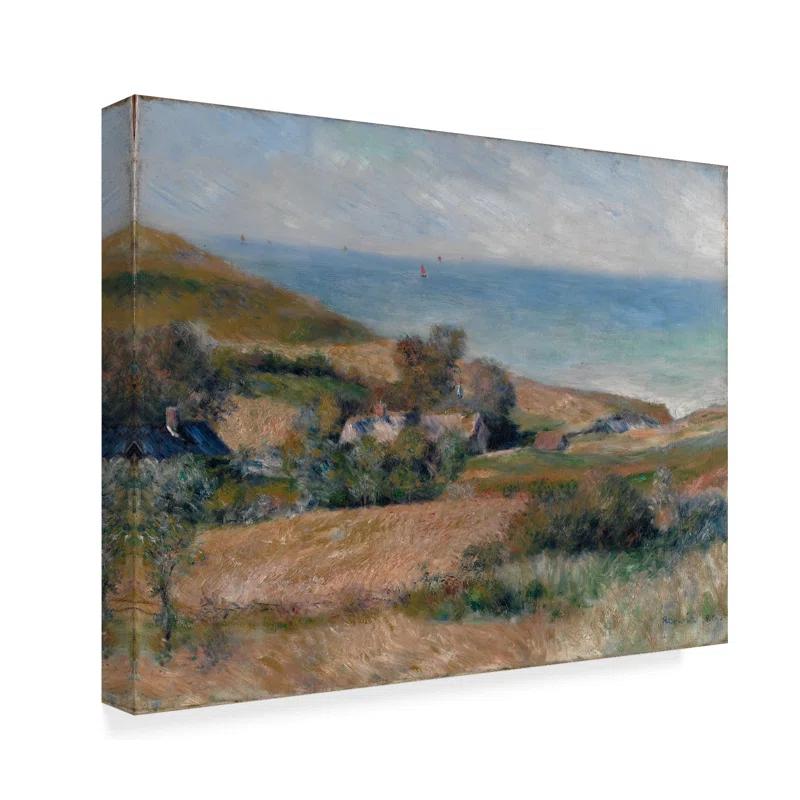 Vault W Artwork Pierre Auguste Renoir " View Of The Seacoast " by Pierre-Auguste Renoir