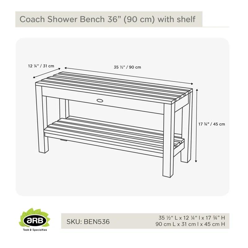 Teak Shower Bench