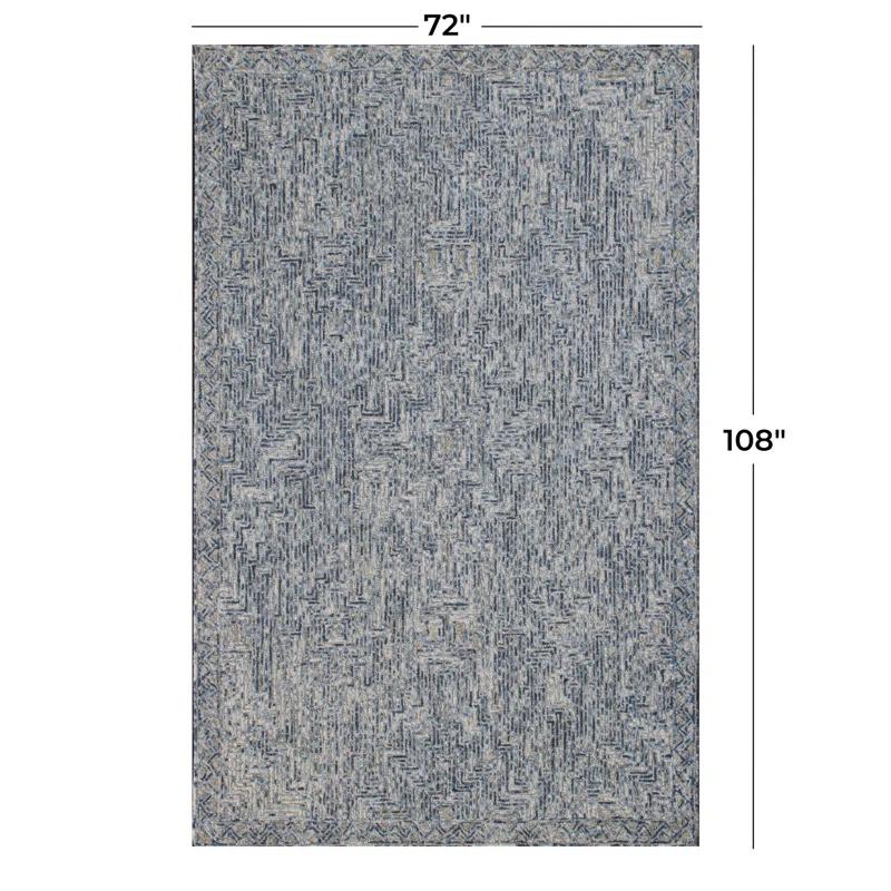 Rowe Handmade Tufted Ivory/Blue Rug