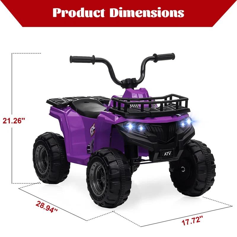 Hetoy 12V Kids Ride On Electric ATV