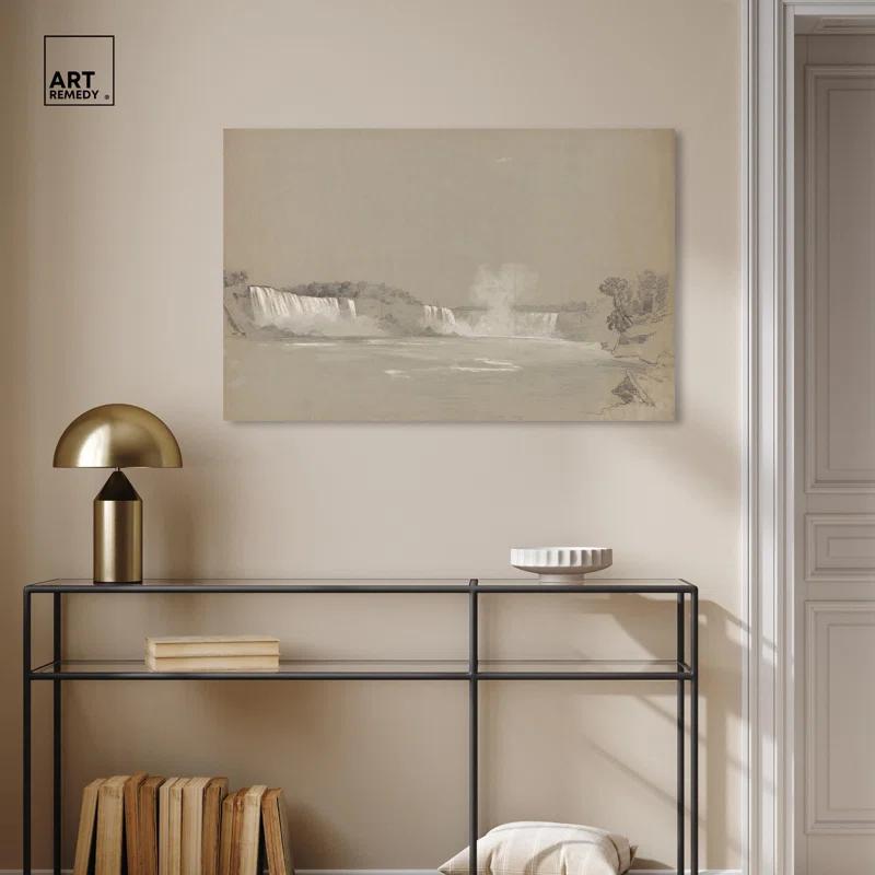 Art Remedy Niagara Falls Canvas Vintage Art Prints by Art Remedy