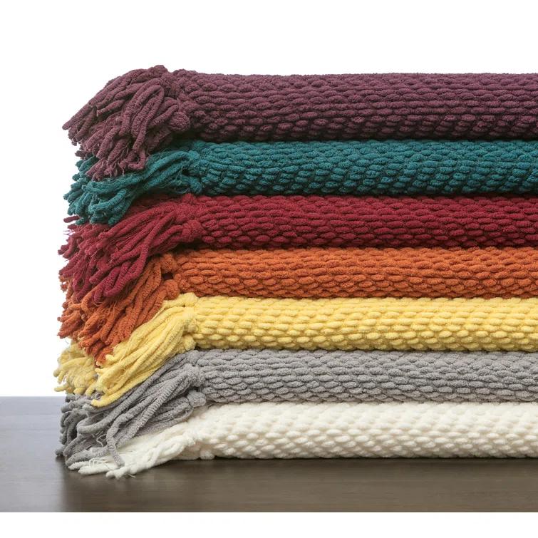 Chanasya Textured Knitted Throw