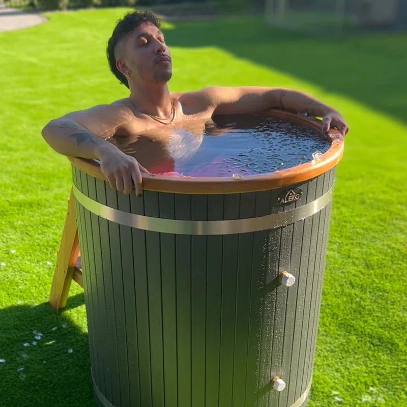ALEKO ALEKO Ice Bath Frost Cold Pod Plunge Tub | 118 Gallon Water Treatment Capacity | 37.5” x 32.25”