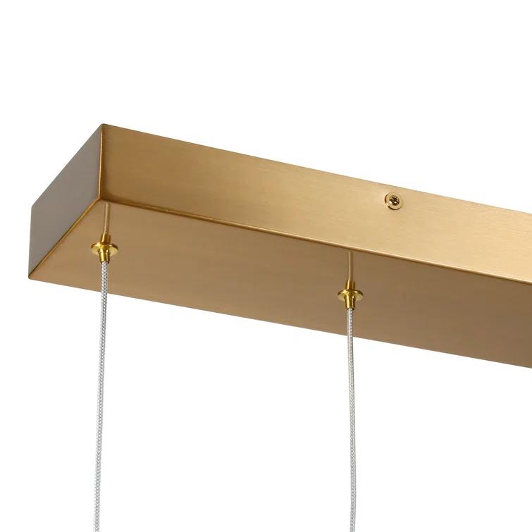 Everly Quinn Zeinab 5 - Light Kitchen Island Linear LED Pendant